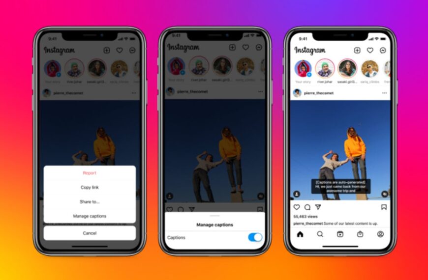 Now automatic captions to videos in feed is available on Instagram